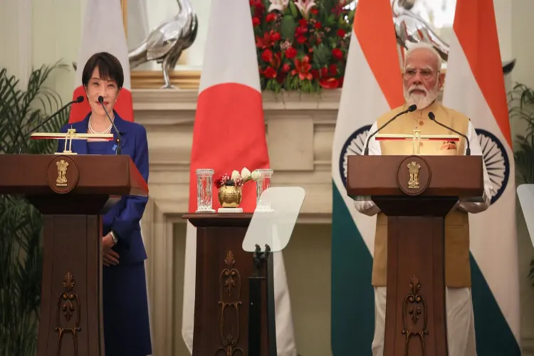 Prime Minister Narendra Modi and his Japanese counterpart Sanae Takaichi.